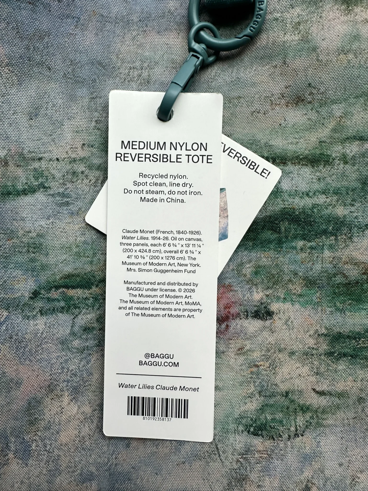 Image for Baggu x MoMA Medium Reversible Nylon Tote