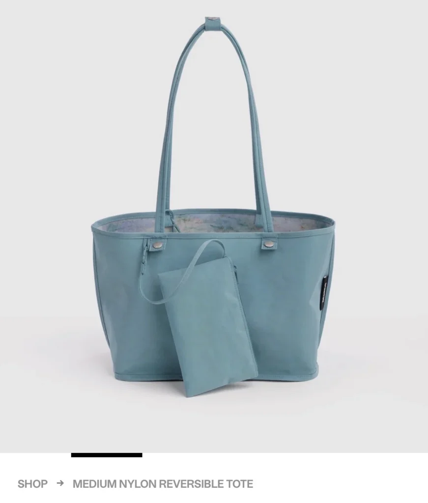 Image for Baggu x MoMA Medium Reversible Nylon Tote
