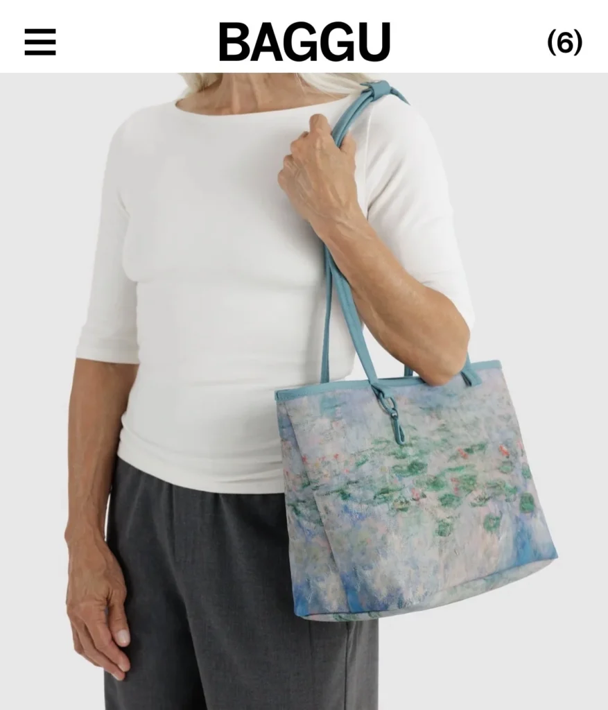 Image for Baggu x MoMA Medium Reversible Nylon Tote