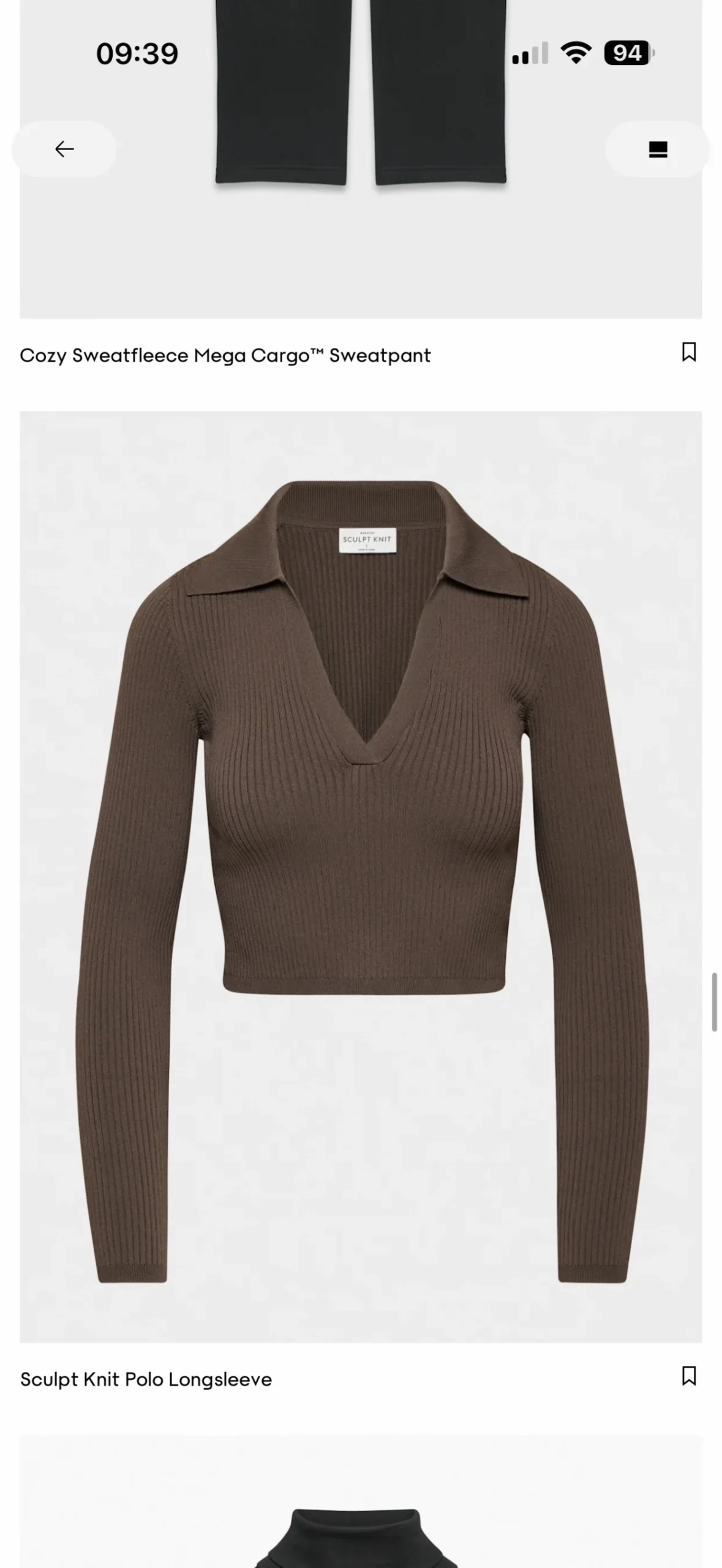 Aritzia women’s medium top Aritzia seconde main
