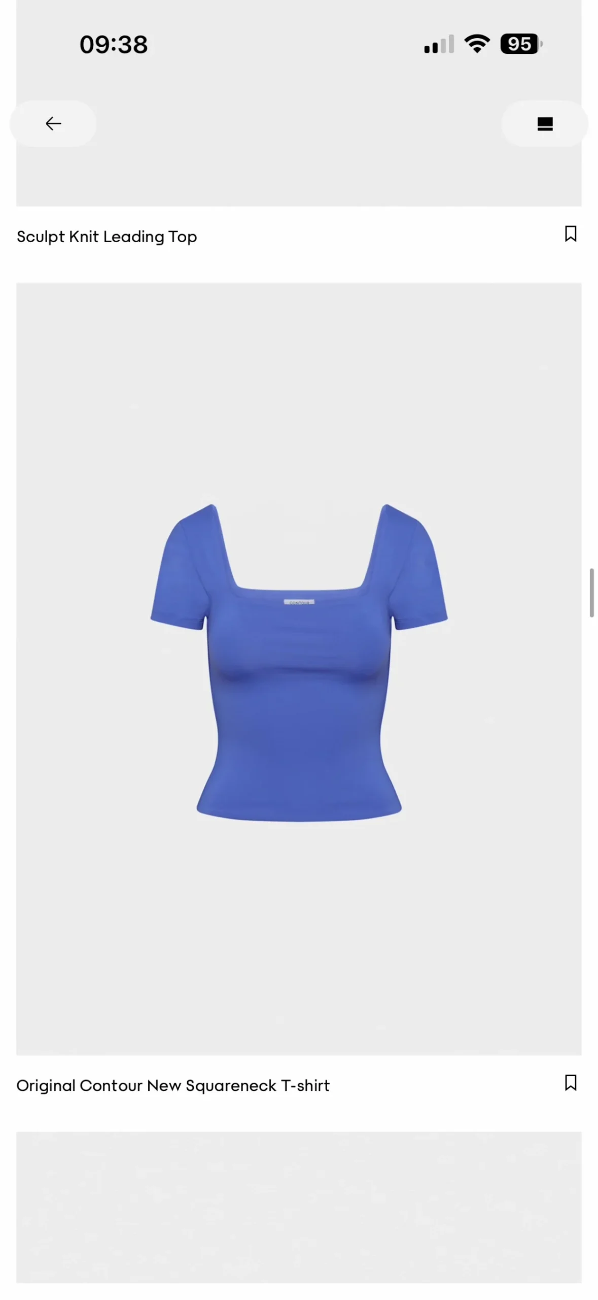 Aritzia top in medium blue Aritzia seconde main