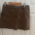 Thumbnail for Women’s size 6 Dynamite tan-coloured skirt-shorts