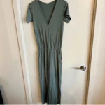 Featured thumbnail for Three-button jumper in sage green