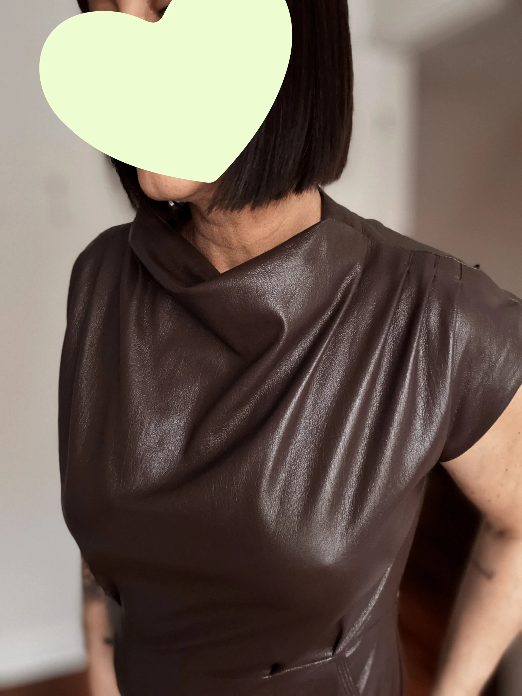 Vegan leather dress Melissa Nepton seconde main