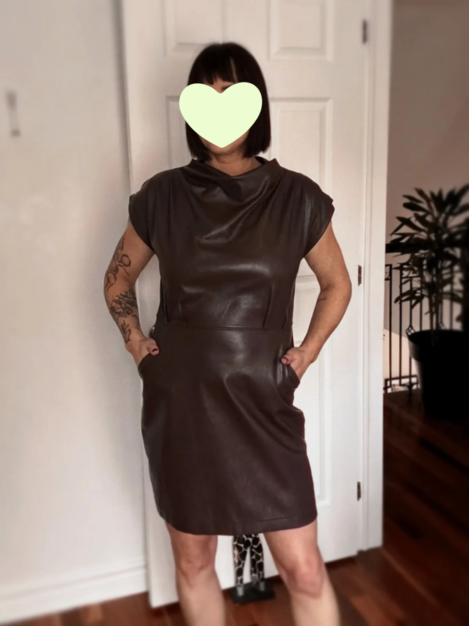 Image for Vegan leather dress