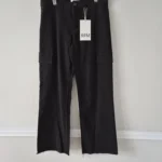 Featured thumbnail for Pantalon cargo noir à jambe large RFM (Royalty For Me)