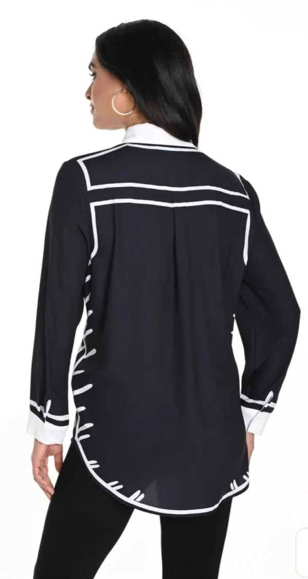 Image for Franck Lyman Black Blouse