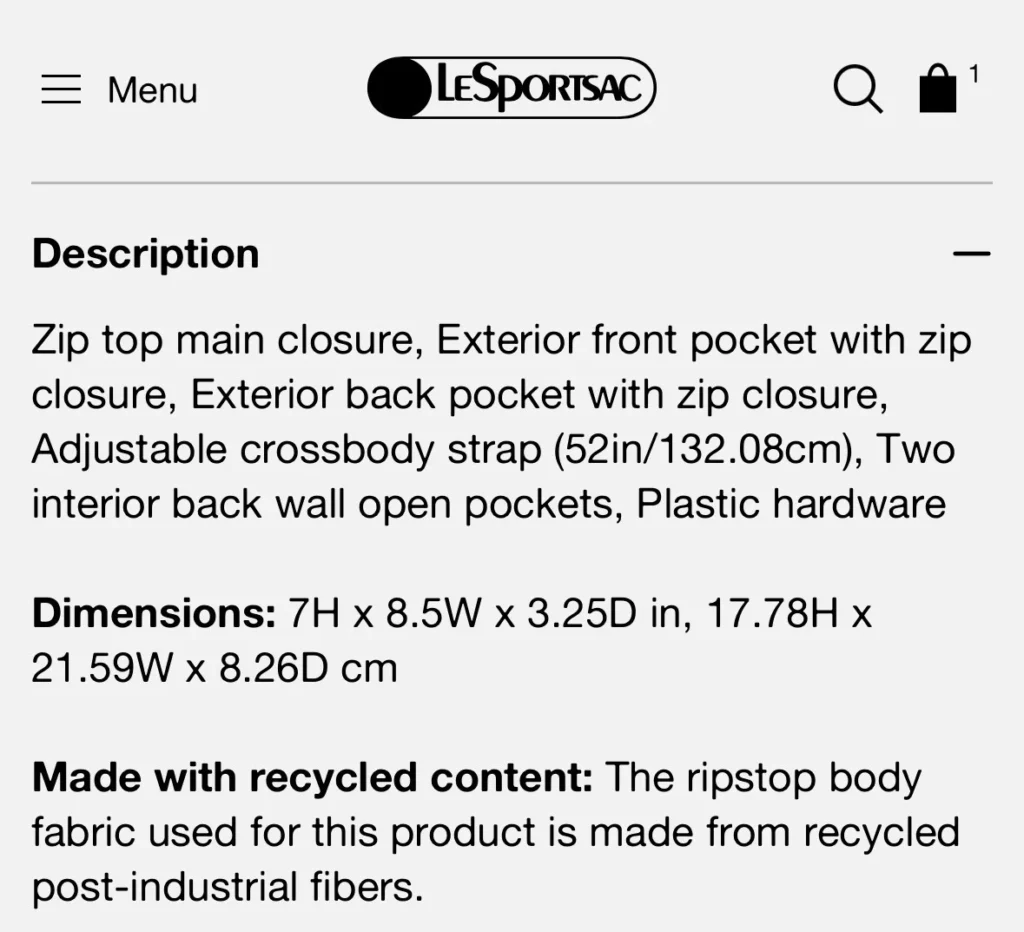 Image for LeSportSac Daniella Crossbody Bag