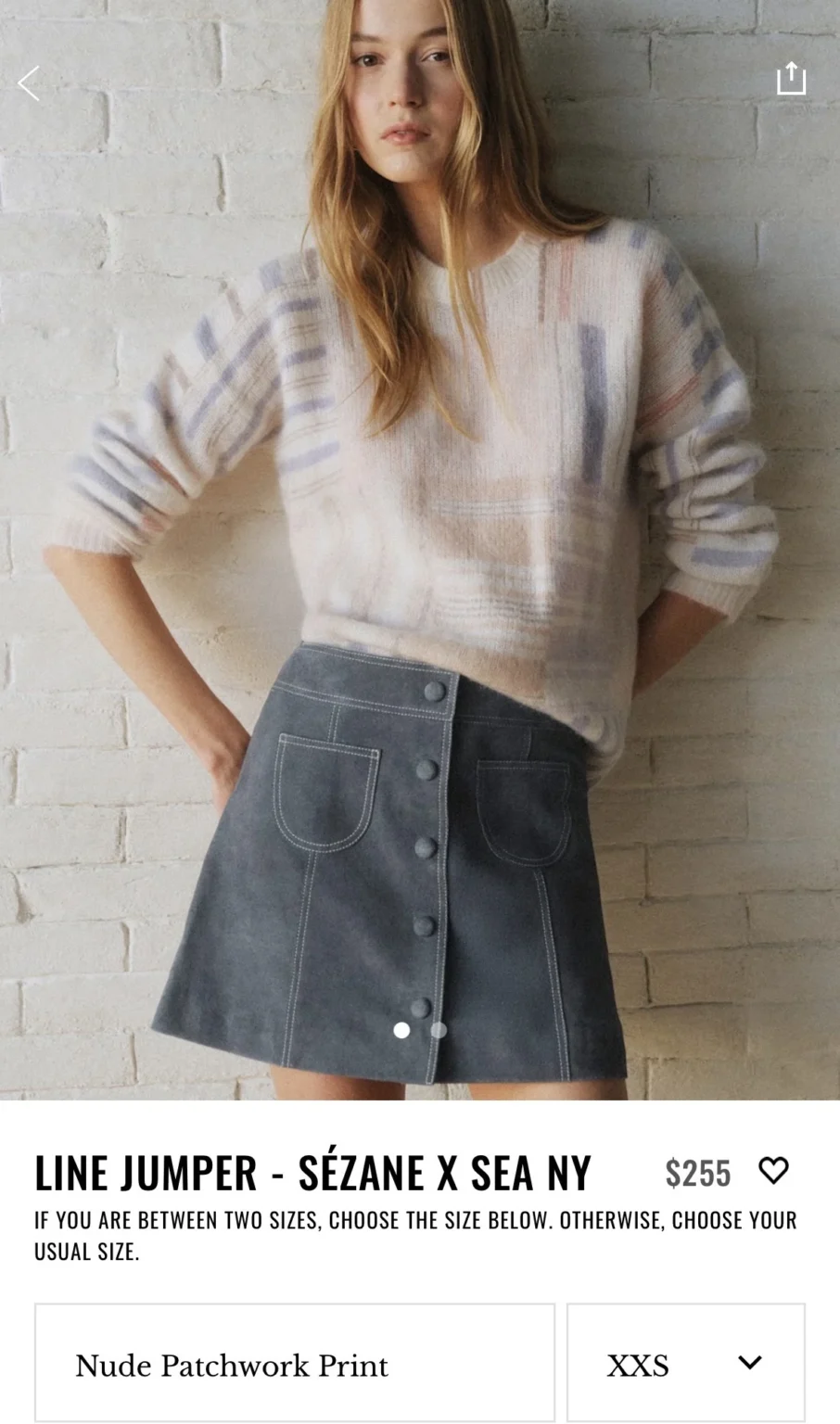 Image for Sézane x SEA NY Women’s Line Jumper XXS