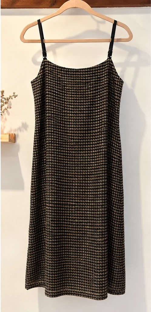 Image for Supertrash ‘Boil’ dress – Black and metallic gold – Size 42