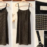 Thumbnail for Supertrash ‘Boil’ dress – Black and metallic gold – Size 42