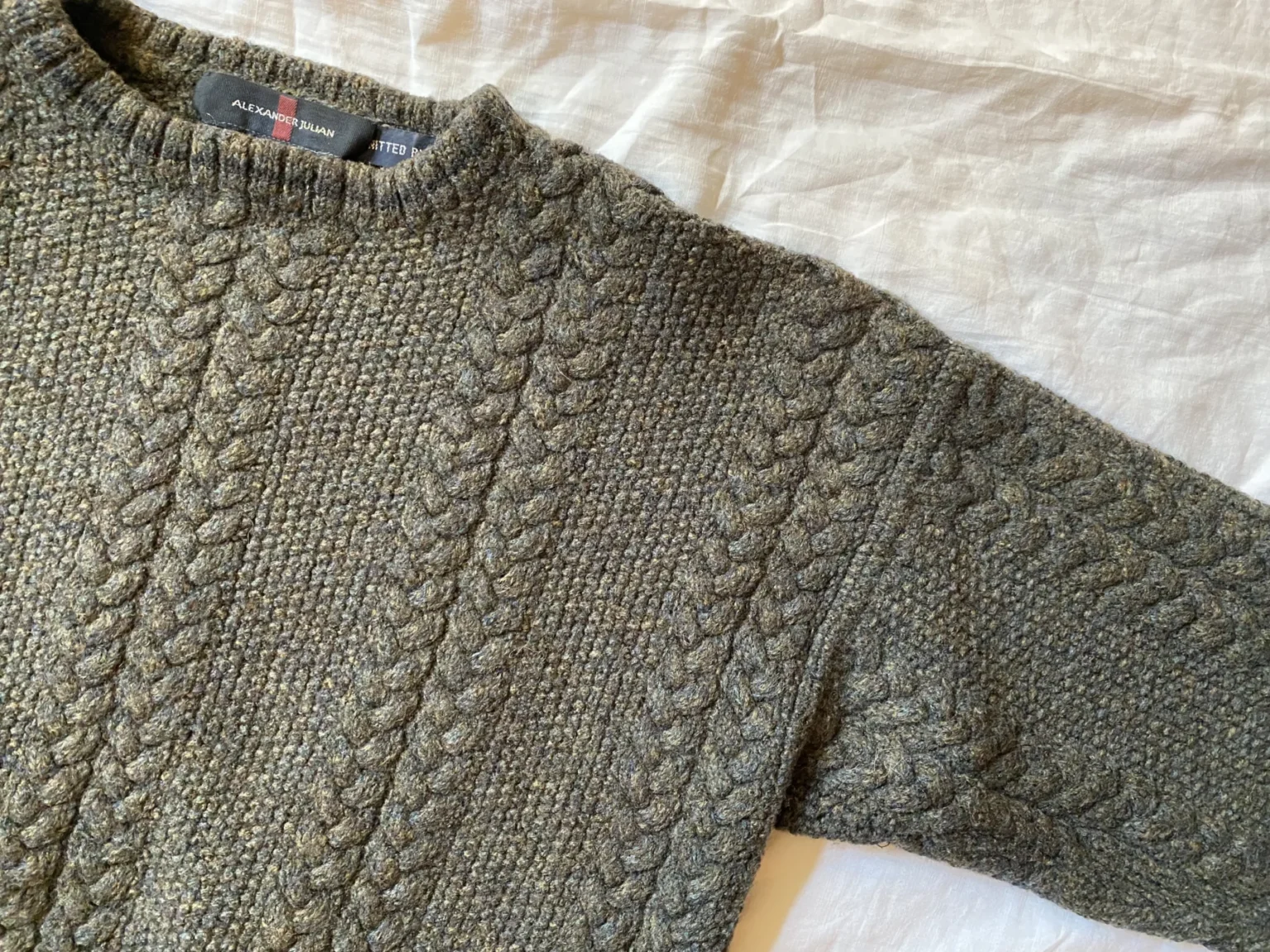 Image for Green woollen jumper