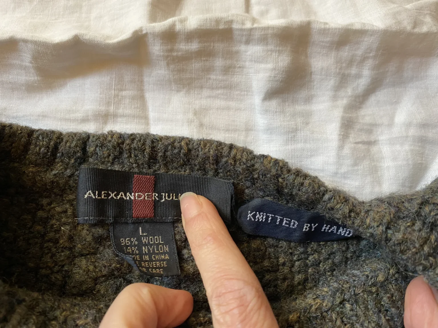 Image for Green woollen jumper