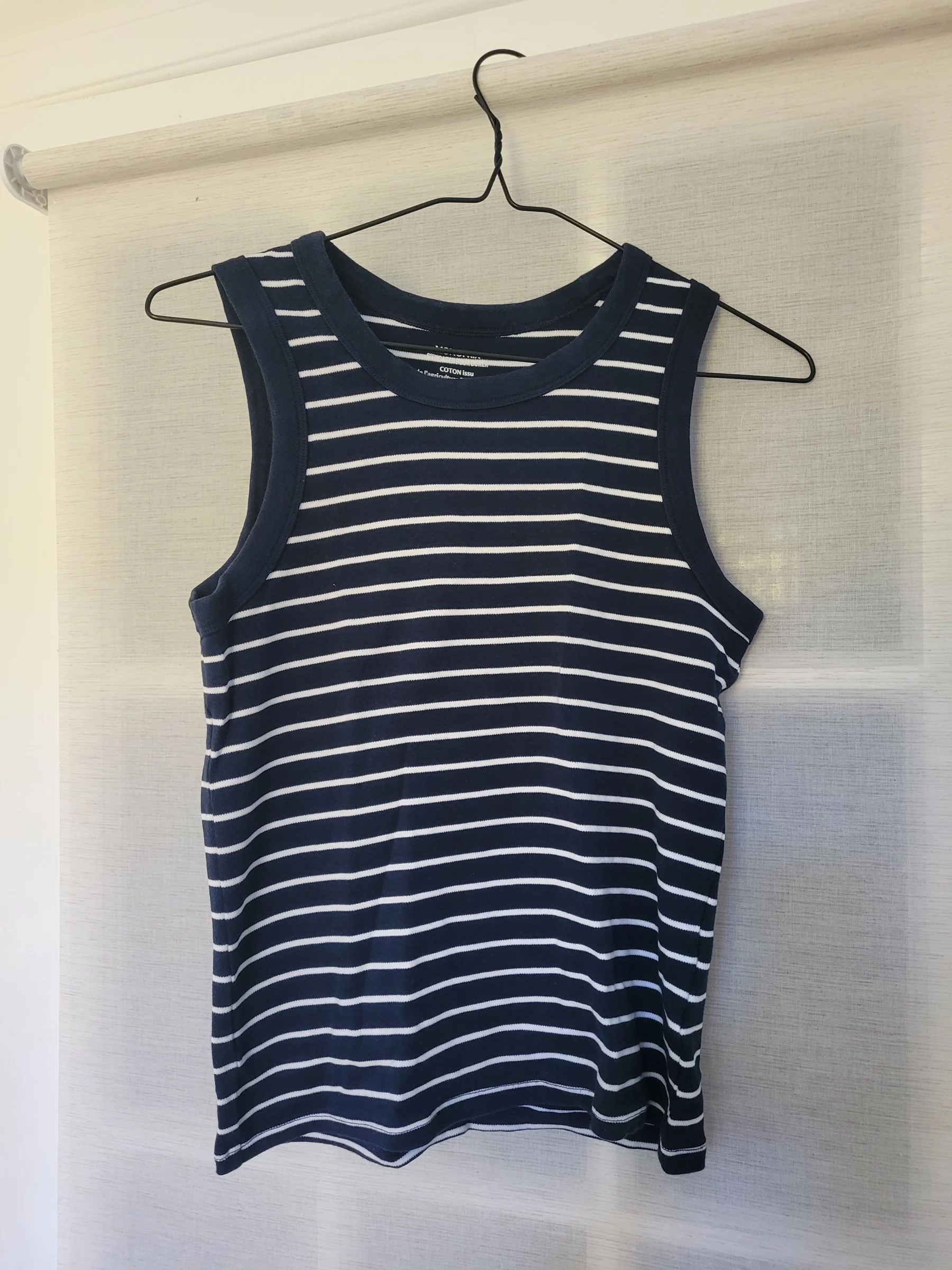 Striped sailor-style vest top Monoprix Femmes seconde main