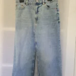 Featured thumbnail for Mid-length denim skirt