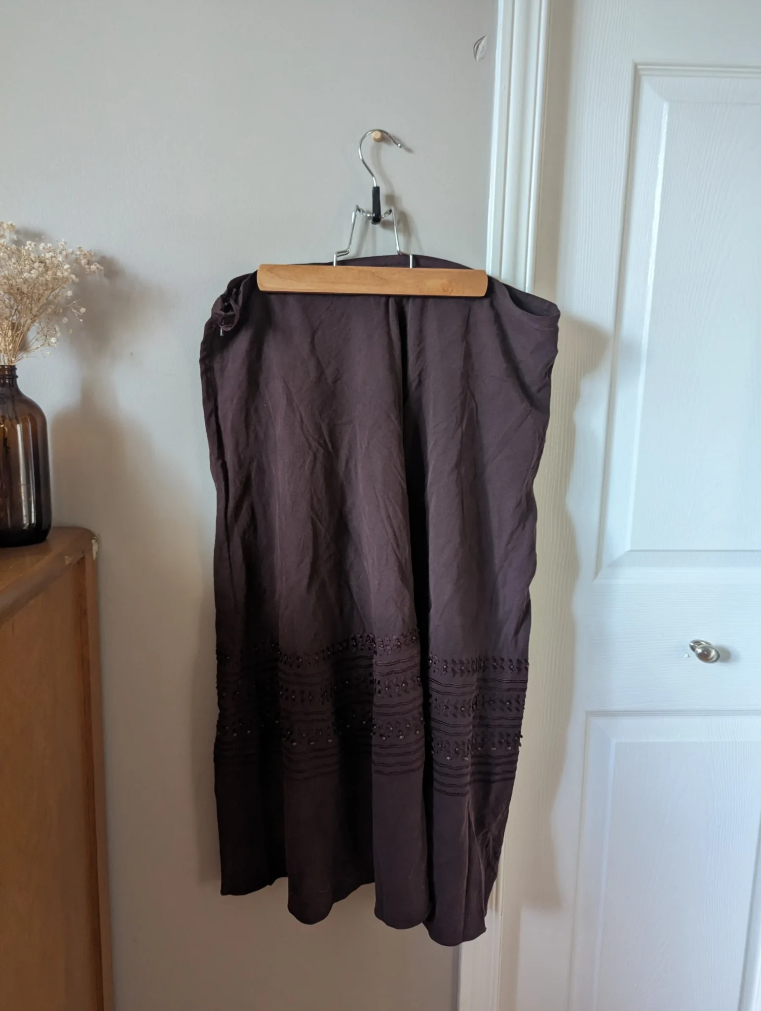 Image for Silk and linen skirt