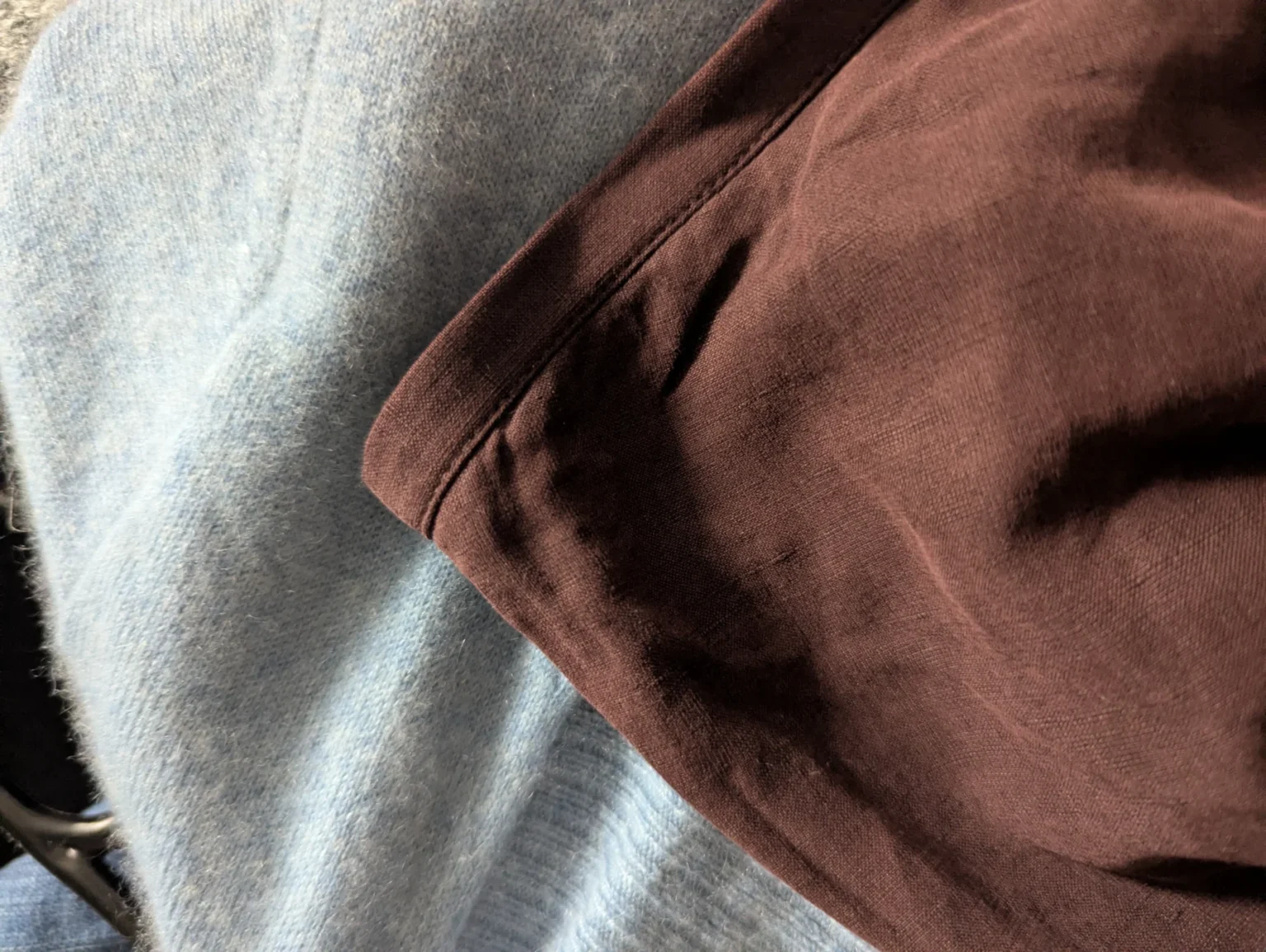 Image for Silk and linen skirt