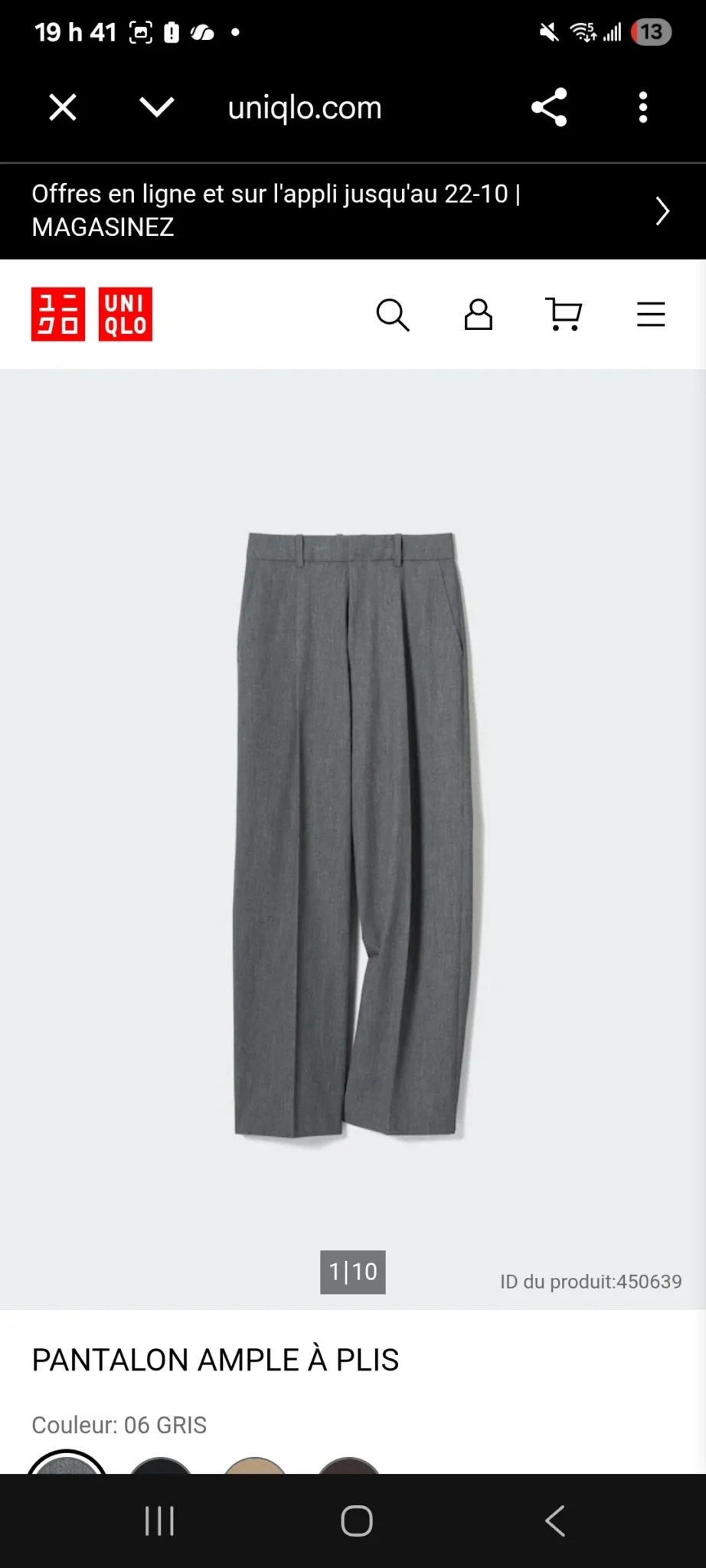 Featured image for Loose-fitting trousers with a pleat