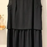 Featured thumbnail for Robe Laurèl – Élégance allemande, résille et effet superposé – Taille 44