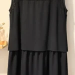 Thumbnail for Robe Laurèl – Élégance allemande, résille et effet superposé – Taille 44