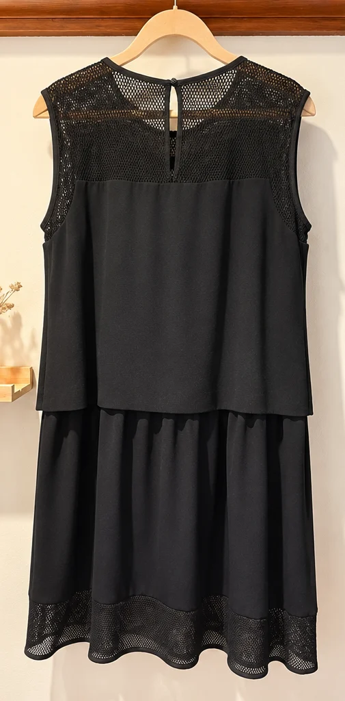 Image for Robe Laurèl – Élégance allemande, résille et effet superposé – Taille 44