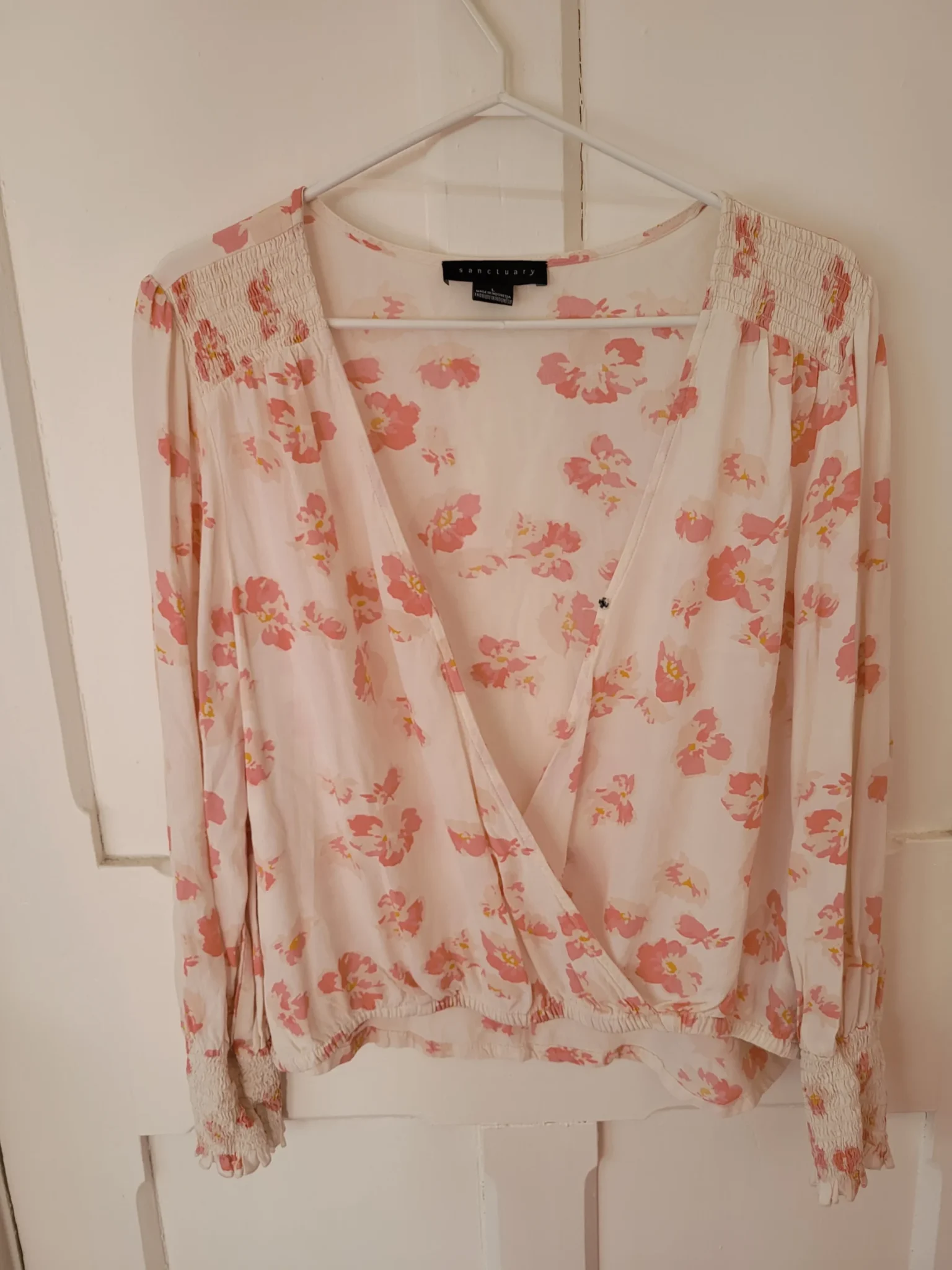 Image for Blouse Sanctuary cache coeur féminine beige rose