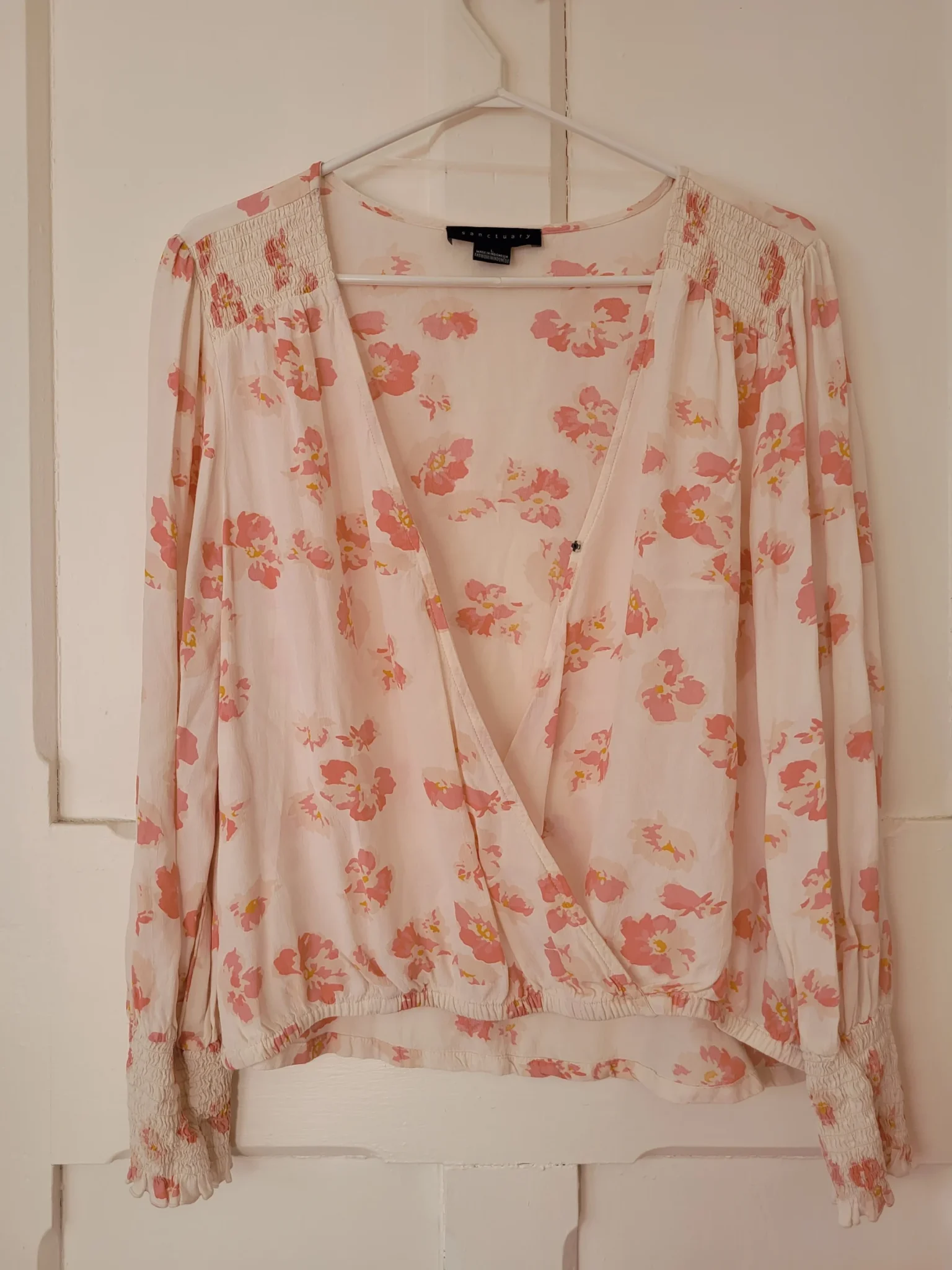 Image for Blouse Sanctuary cache coeur féminine beige rose