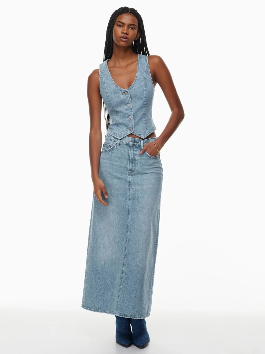 Aritzia denim skirt Aritzia seconde main