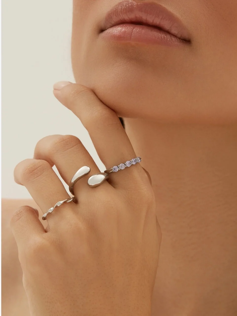 Twenty Compass Gem Ring in gold and lilac Twenty Compass seconde main