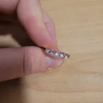 Thumbnail for Twenty Compass Gem Ring in gold and lilac