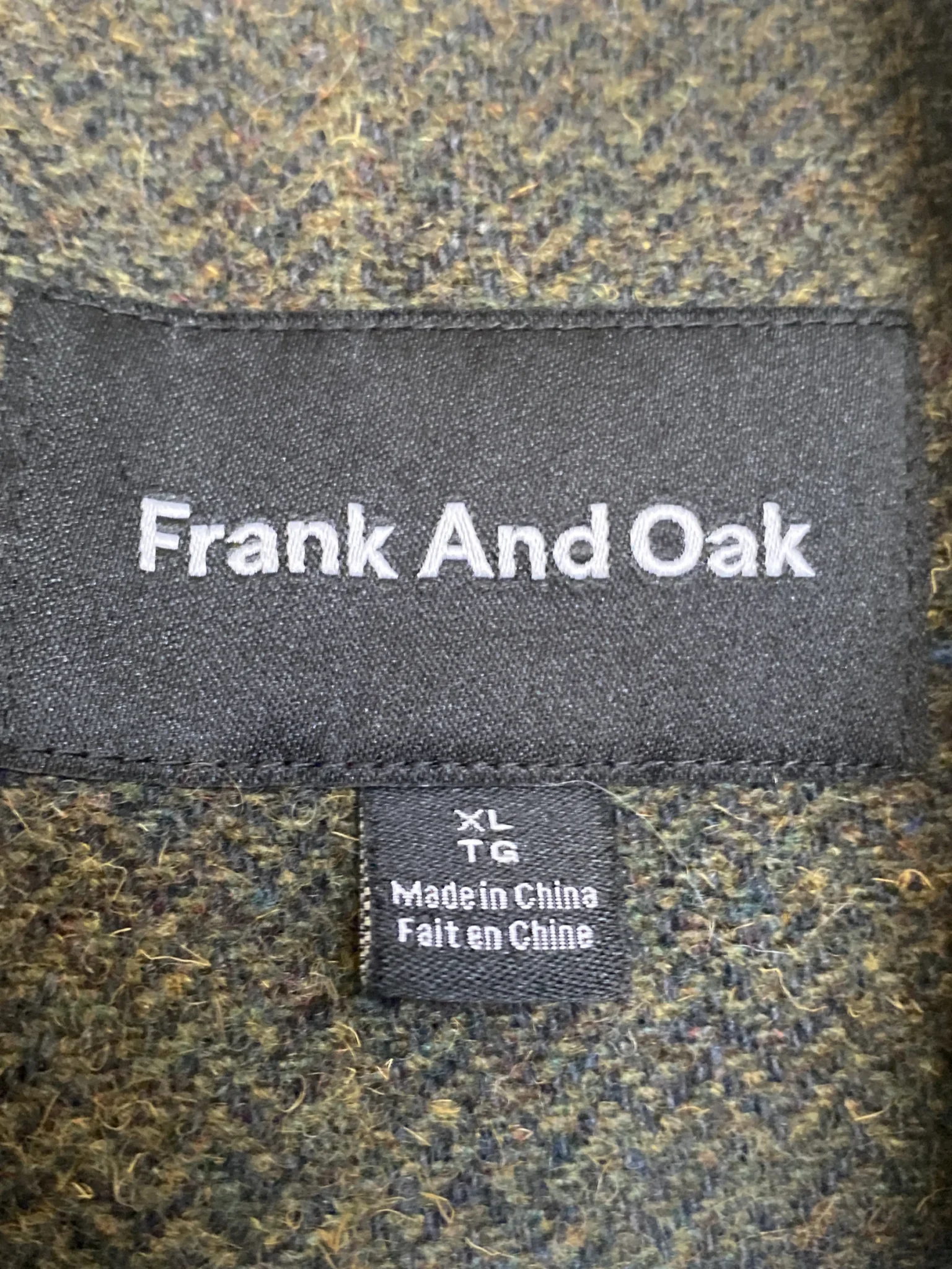 Image for Frank and Oak forest green jacket