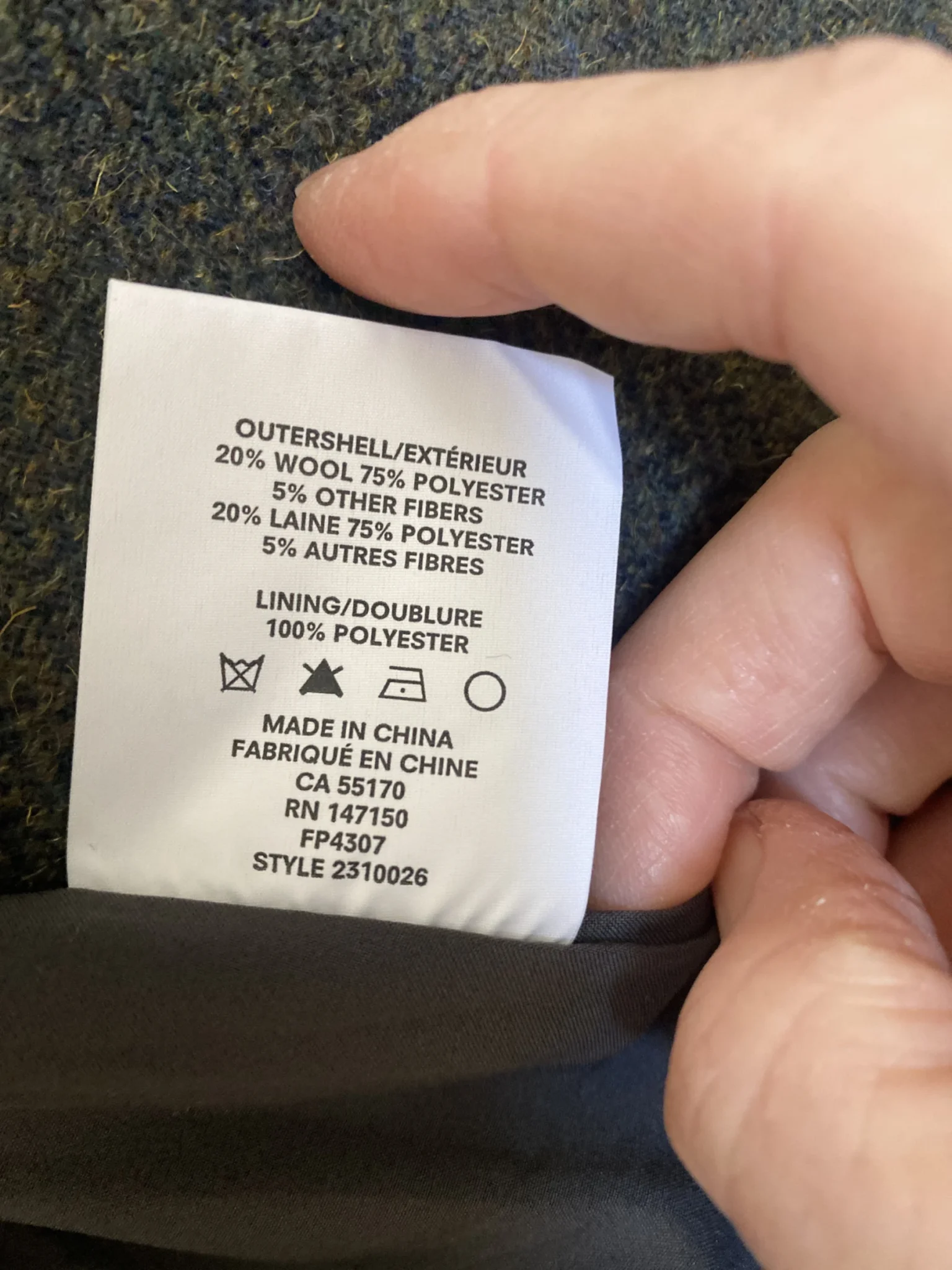 Image for Frank and Oak forest green jacket