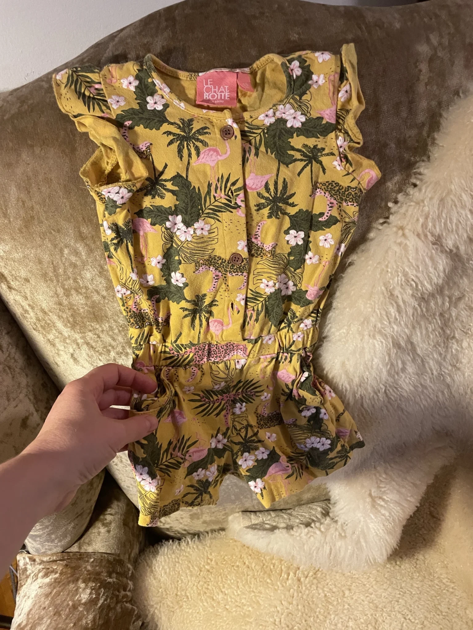 Image for A one-piece 🩳 ‘romper’ for a 18-month-old baby girl – it’s a bit small