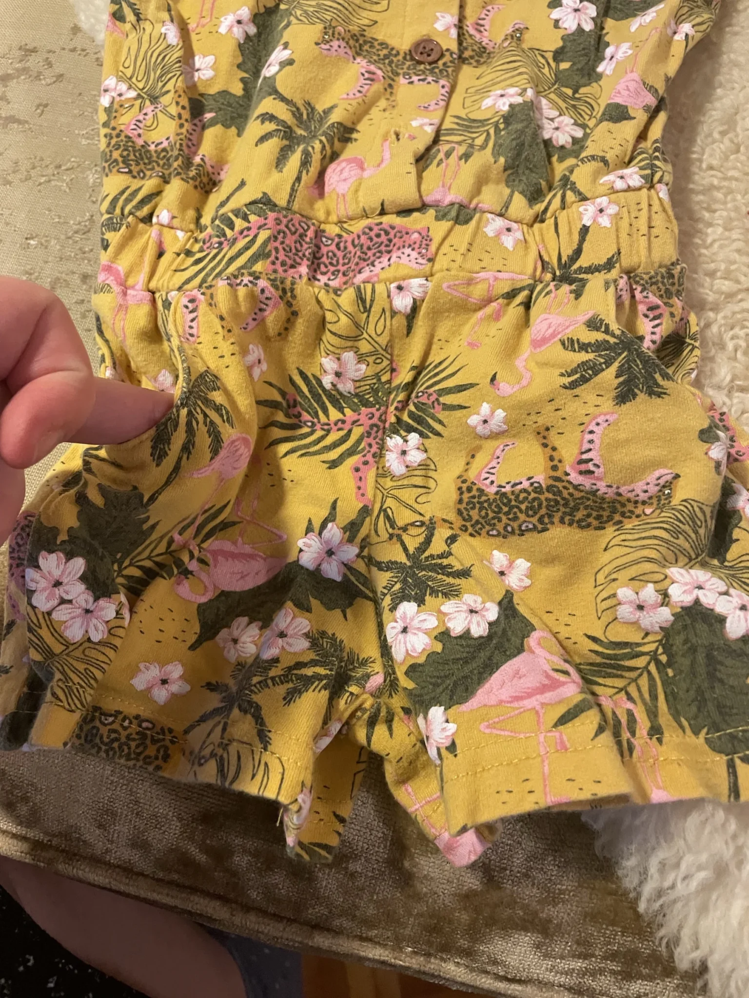 Image for A one-piece 🩳 ‘romper’ for a 18-month-old baby girl – it’s a bit small