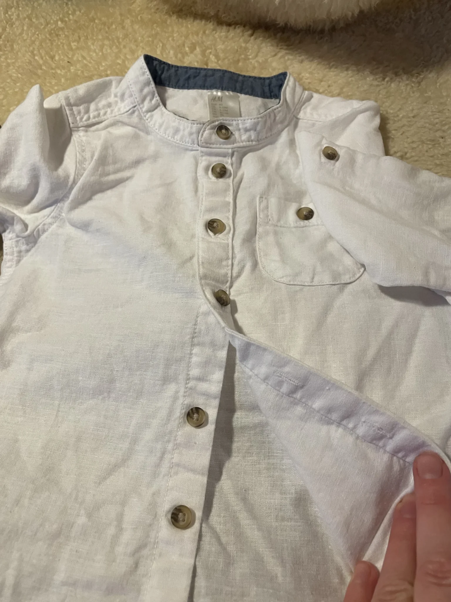 Image for Blouse « sur chemise ou chemise » 9-12 mois bébé unisexe