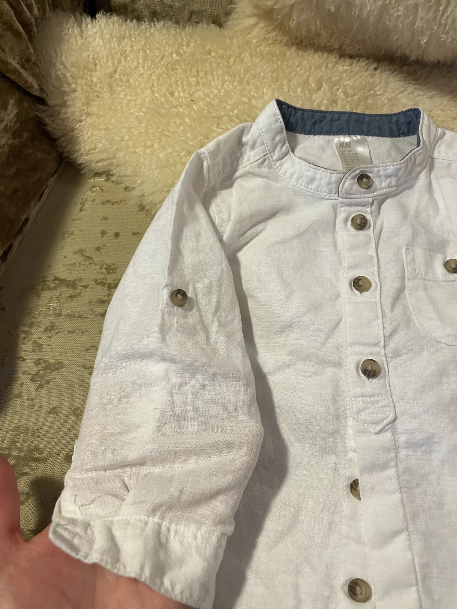 Image for Blouse « sur chemise ou chemise » 9-12 mois bébé unisexe