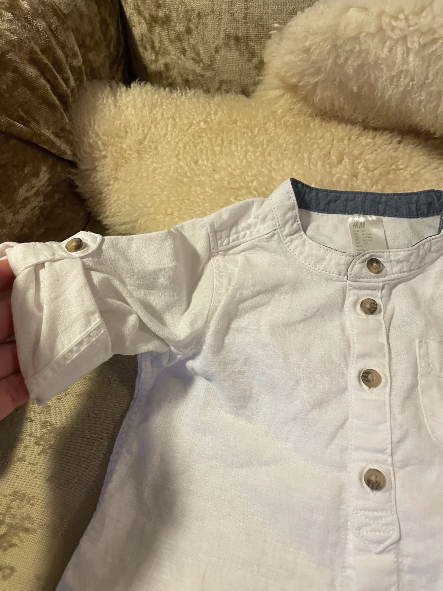 Image for Blouse « sur chemise ou chemise » 9-12 mois bébé unisexe