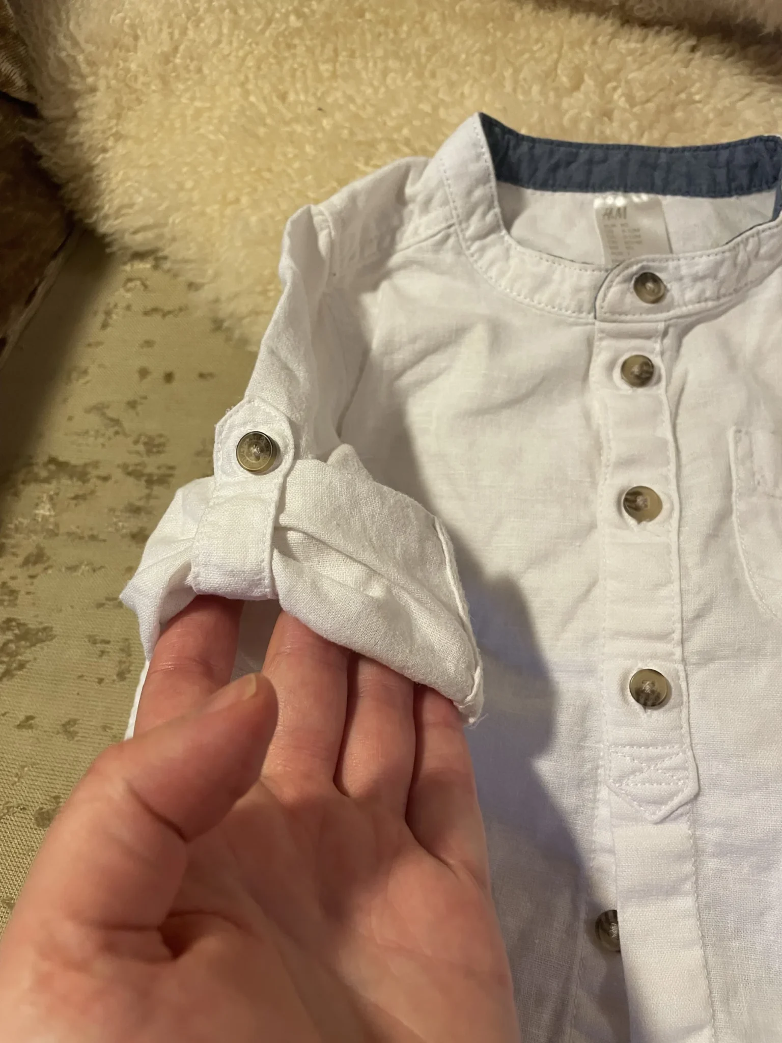 Image for Blouse « sur chemise ou chemise » 9-12 mois bébé unisexe