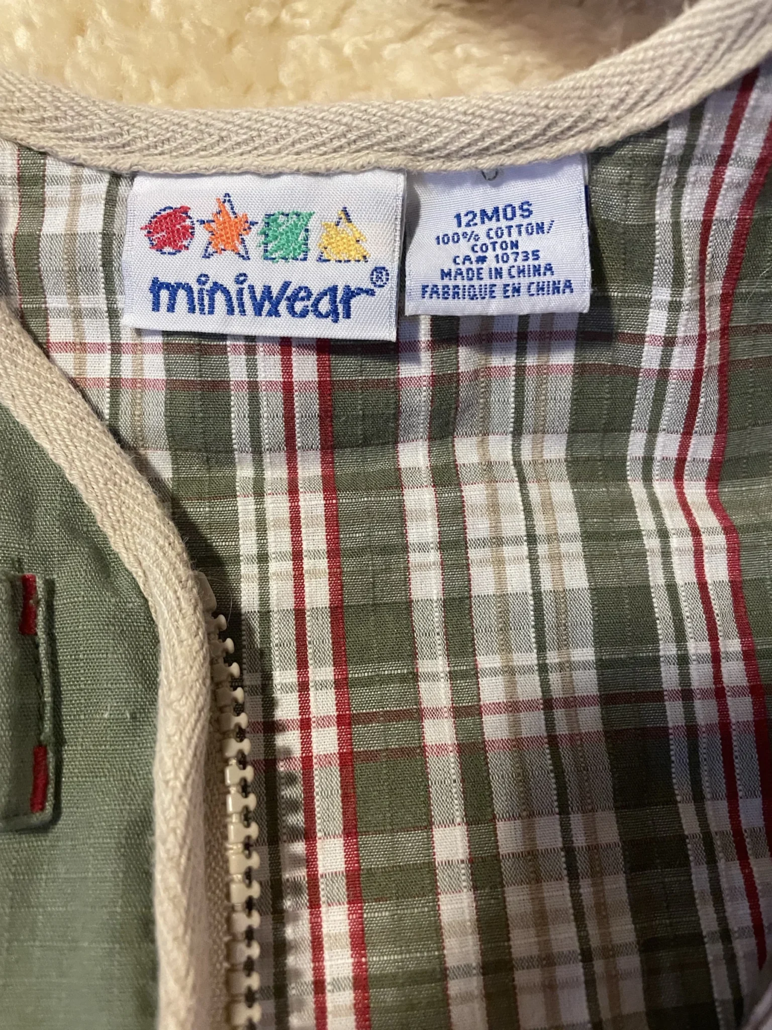Image for Lightweight sleeveless coat for 12-month-olds