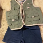 Thumbnail for Lightweight sleeveless coat for 12-month-olds