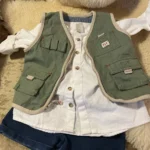 Thumbnail for Lightweight sleeveless coat for 12-month-olds