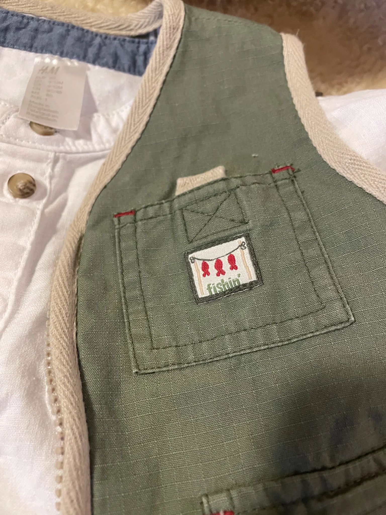 Image for Lightweight sleeveless coat for 12-month-olds