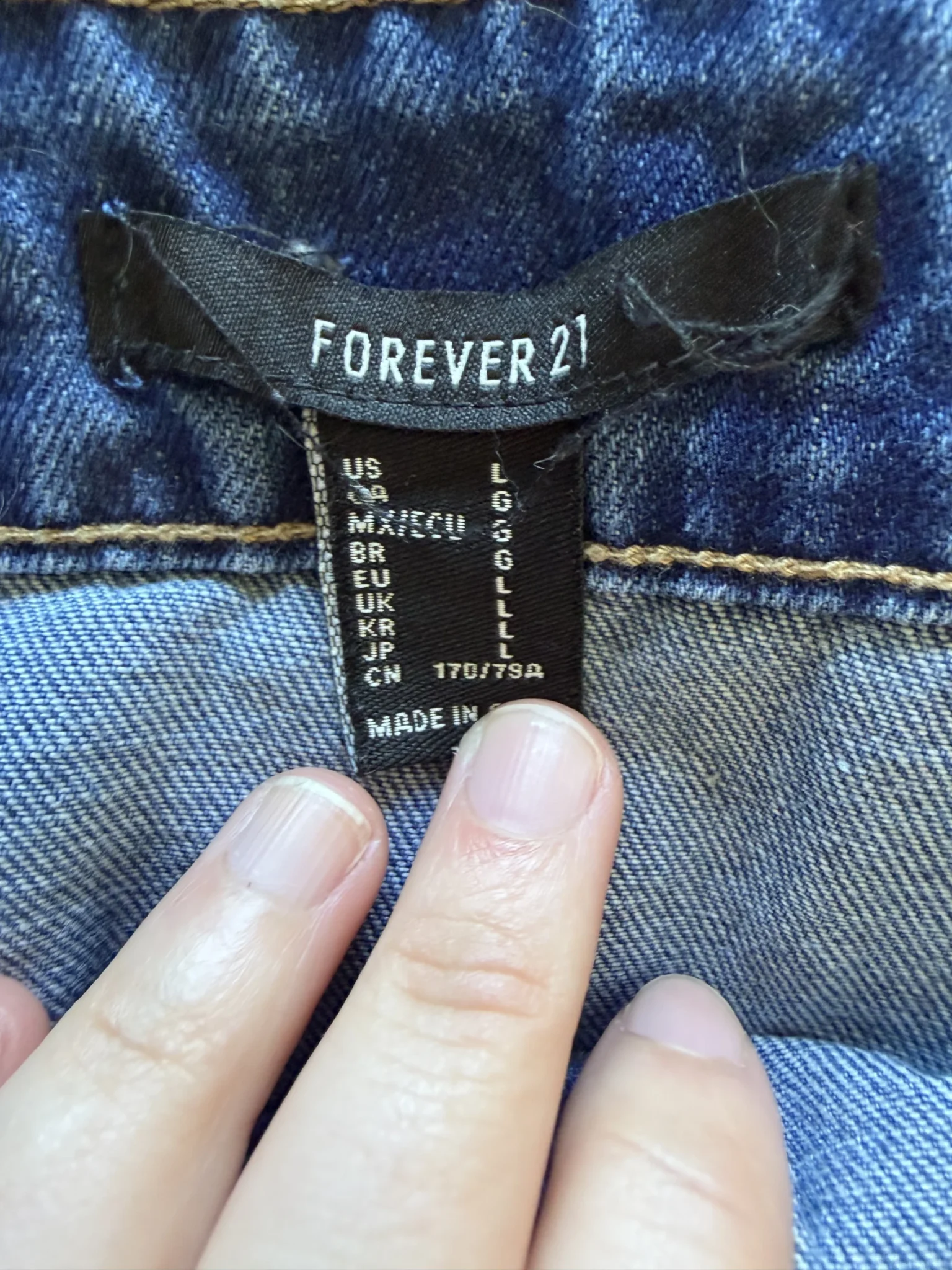 Image for Jupe en Jeans Forever 21 Large