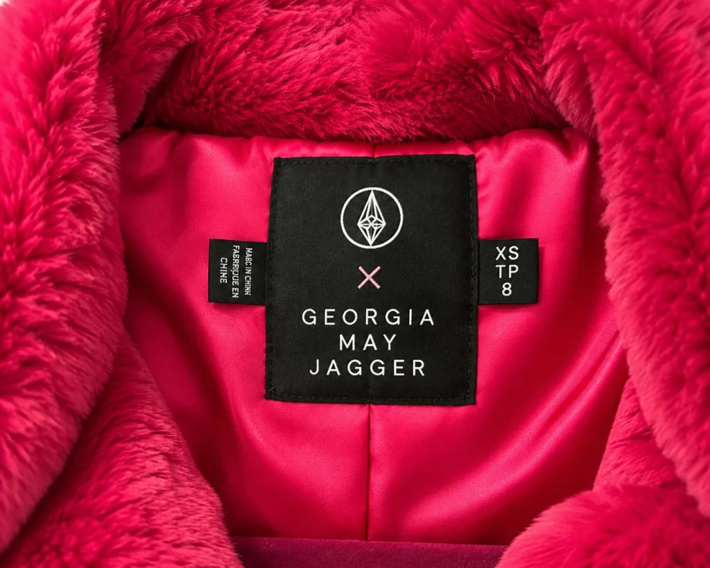 Image for VOLCOM x GEORGIA MAY JAGGER | 2018 capsule collection | Fuchsia coat, size XS 💗