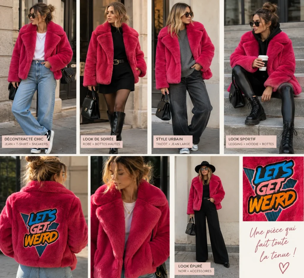 Image for VOLCOM x GEORGIA MAY JAGGER | 2018 capsule collection | Fuchsia coat, size XS 💗