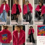 Thumbnail for VOLCOM x GEORGIA MAY JAGGER | 2018 capsule collection | Fuchsia coat, size XS 💗