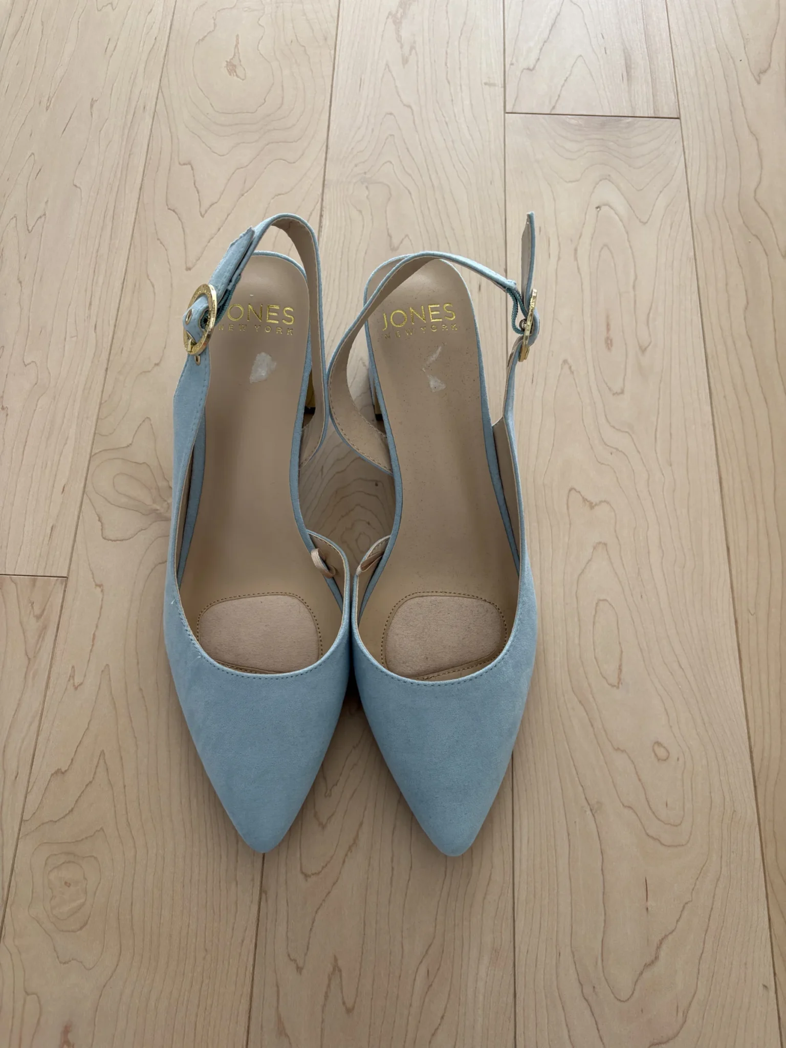 Image for New pale blue high-heeled shoes by Jones New York