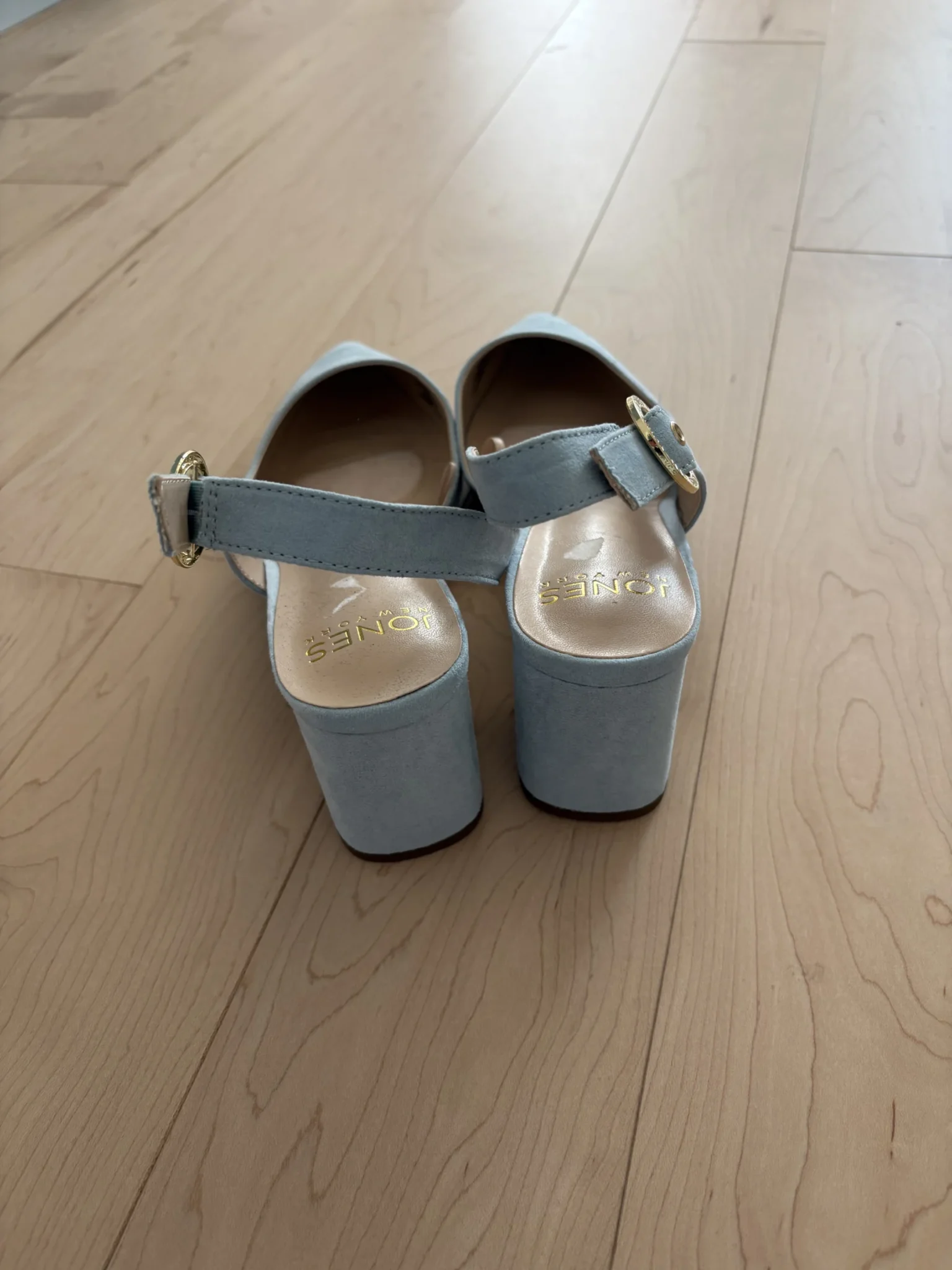 Image for New pale blue high-heeled shoes by Jones New York