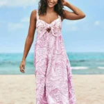 Featured thumbnail for Robe Lilly Pulitzer Sabrinah Rose mauve et blanche taille 12