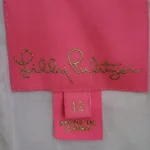 Thumbnail for Robe Lilly Pulitzer Sabrinah Rose mauve et blanche taille 12